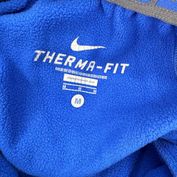 Nike Sweatpants Mens Medium Knockout KO Fleece Blue Gray Therma-Fit Relaxed Fit - Picture 5 of 11